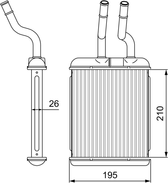 Radiateur de chauffage VALEO 812279